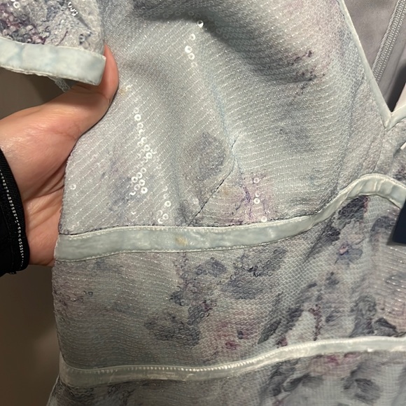 Brand new with tag Marchesa Notte light blue sequin dress size 2 - Picture 10 of 15